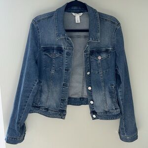 White House Black Market Blue Jean Jacket